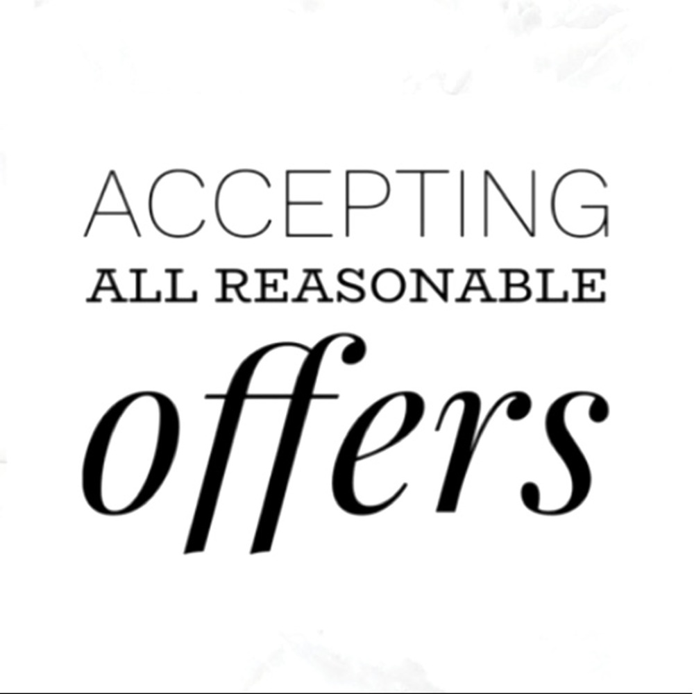 Accepting reasonable offers.